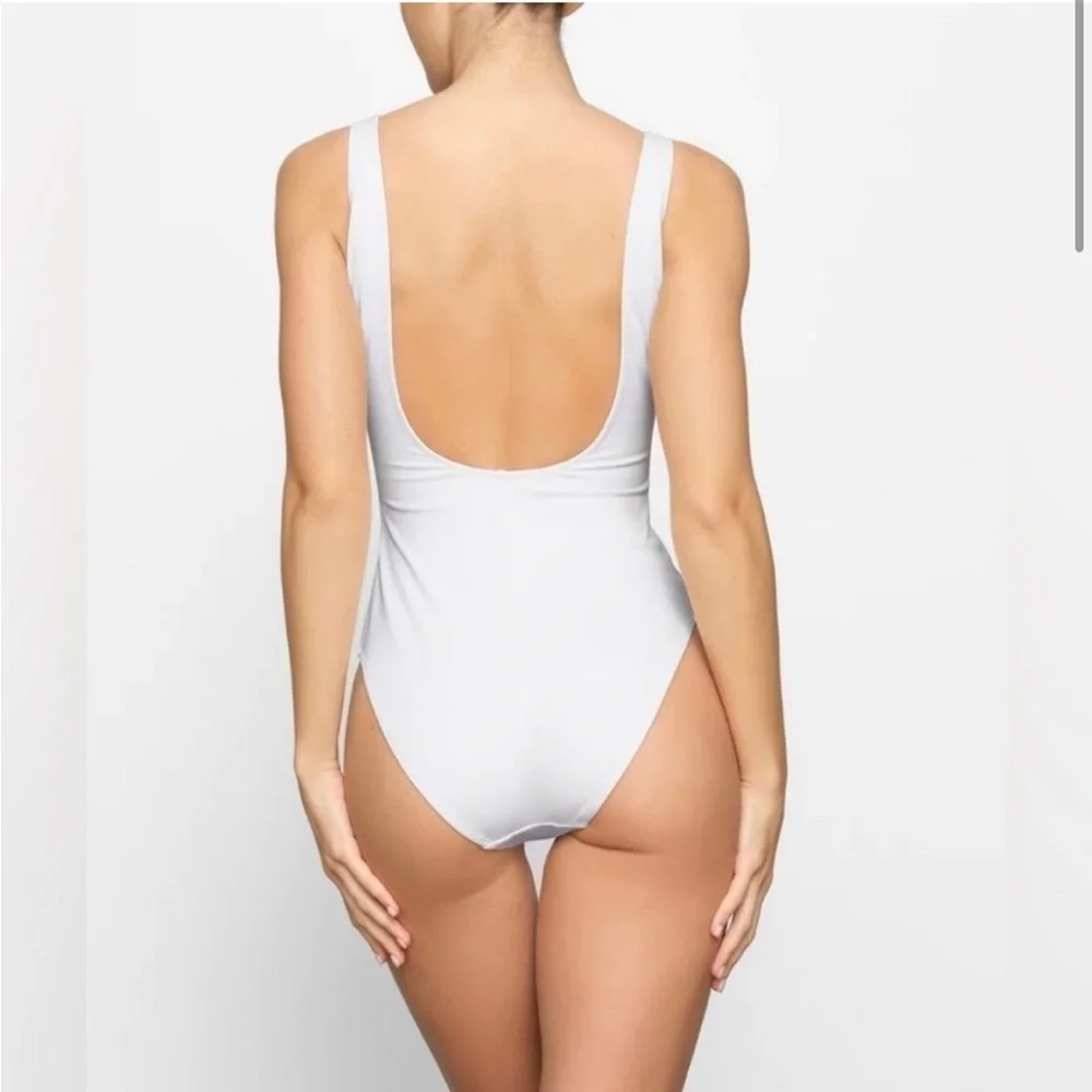 SKIMS White One Piece Swimsuit